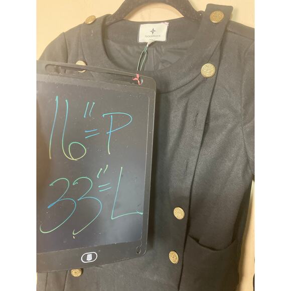 Tuckernuck‎ XS Black Whitney Military Style Dress NEW - Picture 13 of 14